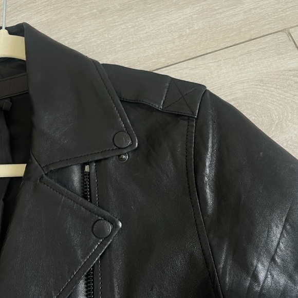 Rag and bone black leather jacket excellent condition - Picture 11 of 15